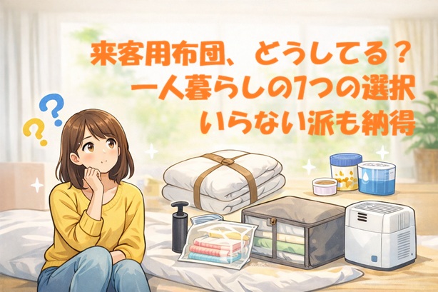来客用布団、どうしてる？一人暮らしの7つの選択｜いらない派も納得